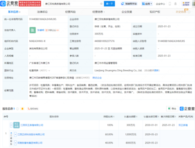 正邦科技成立養殖子公司，完善產業鏈布局，拓展飼料銷售業務